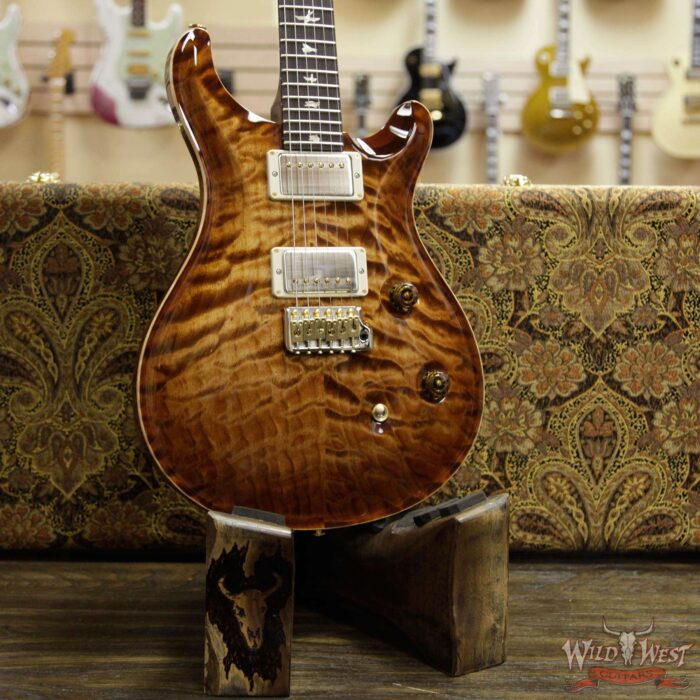 PRS Wood Library 10 Top Custom 24 Quilt Maple Top Brazilian Rosewood Fingerboard Copperhead Burst - Image 12
