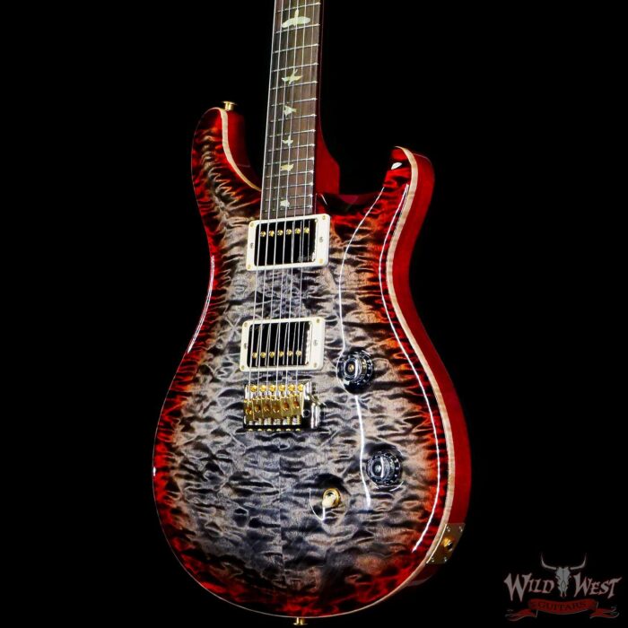 Paul Reed Smith PRS Wood Library 10 Top Quilt Custom 24 Brazilian Rosewood Board Charcoal Cherry Burst 7.30 LBS (US Only / No International Shipping) - Image 2