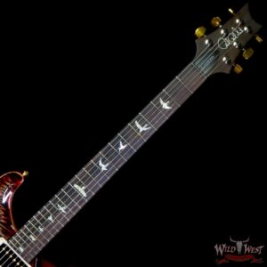 Paul Reed Smith PRS Wood Library 10 Top Quilt Custom 24 Brazilian Rosewood Board Charcoal Cherry Burst 7.30 LBS (US Only / No International Shipping) - Image 4
