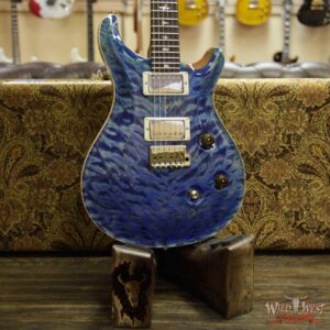 PRS Wood Library 10 Top Custom 24 Quilt Top Brazilian Rosewood Board Faded Blue Jean - Image 12