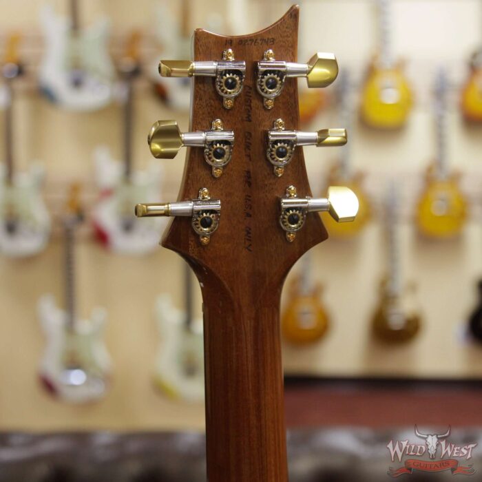 PRS Wood Library 10 Top Custom 24 Quilt Top Brazilian Rosewood Board Faded Blue Jean - Image 9