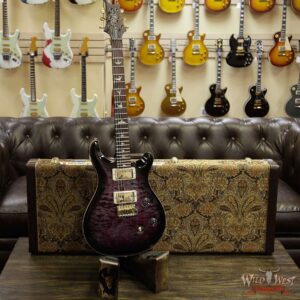 PRS Wood Library 10 Top Custom 24 Quilt Top Brazilian Rosewood Board Violet Smokeburst - Image 8