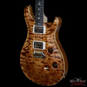 PRS Wood Library 10 Top Custom 24 Fatback Quilt Top Birdseye Neck Ebony Board Copperhead - Image 3
