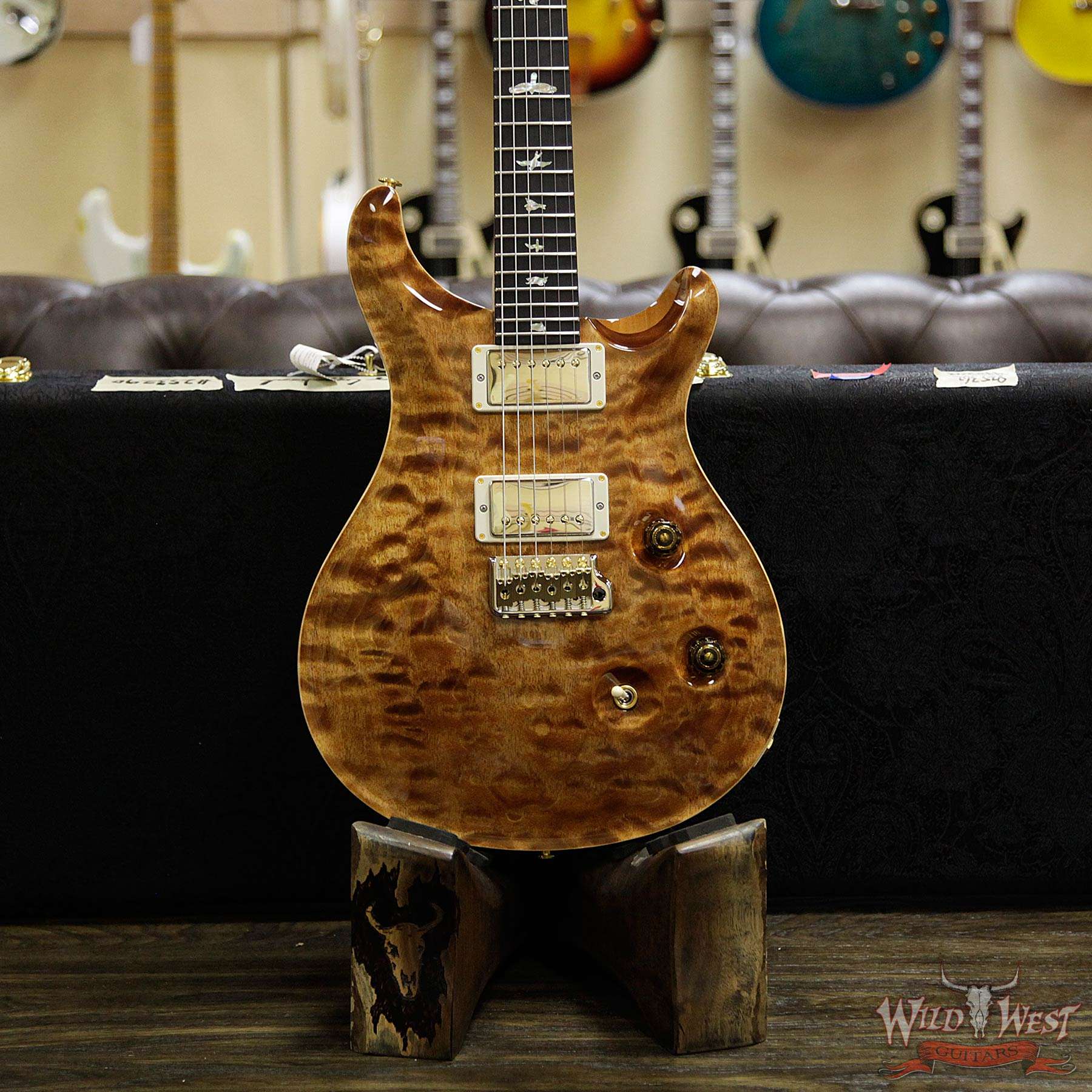 prs-wl-q10-cu24fatback-ebnoy-copperhead-253290-d1__wwg.jpg PRS Wood Library 10 Top Custom 24 Fatback Quilt Top Birdseye Neck Ebony Board Copperhead - Image 12