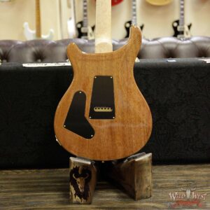 PRS Wood Library 10 Top Custom 24 Fatback Quilt Top Birdseye Neck Brazilian Rosewood Board River Blue - Image 14