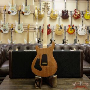 PRS Wood Library 10 Top Custom 24 Fatback Quilt Top Birdseye Neck Brazilian Rosewood Board River Blue - Image 15