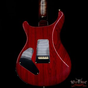 PRS Wood Library 10 Top Custom 24 Piezo Quilt Top Flame Neck Cocobolo Board Charcoal Cherry Burst - Image 7
