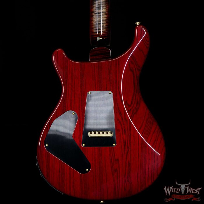 PRS Wood Library 10 Top Custom 24 Piezo Quilt Top Flame Neck Cocobolo Board Charcoal Cherry Burst - Image 7