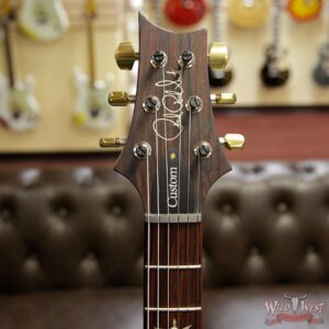 PRS Wood Library 10 Top Custom 24 Piezo Quilt Top Flame Neck Cocobolo Board Charcoal Cherry Burst - Image 9