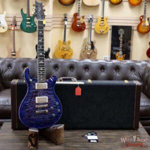 PRS Wood Library Quilt 10 Top McCarty 594 Brazilian Rosewood Fingerboard Violet Blue Burst - Image 6