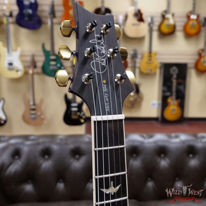 PRS Wood Library Quilt 10 Top McCarty 594 Brazilian Rosewood Fingerboard Violet Blue Burst - Image 7