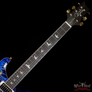 PRS Wood Library Quilt 10 Top McCarty 594 Brazilian Rosewood Fingerboard Violet Blue Burst - Image 4