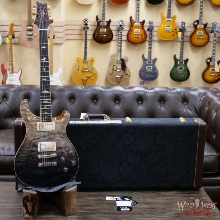 Paul Reed Smith PRS Wood Library Quilt 10 Top McCarty 594 Cocobolo Fingerboard Grey Black Fade - Image 6