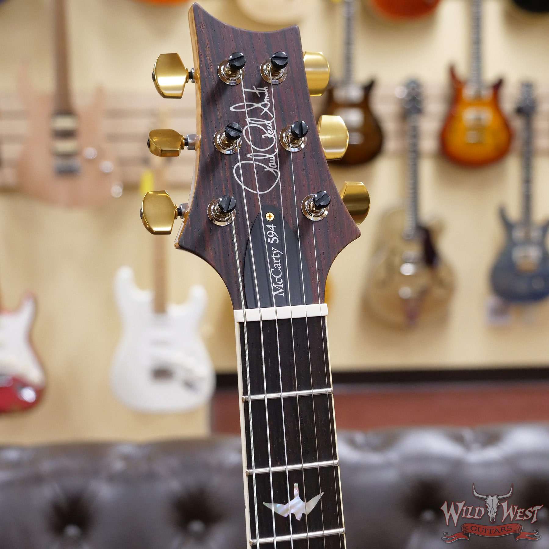 prs-wl-q10-mc594-317501-d2__wwg.jpg Paul Reed Smith PRS Wood Library Quilt 10 Top McCarty 594 Cocobolo Fingerboard Grey Black Fade - Image 7