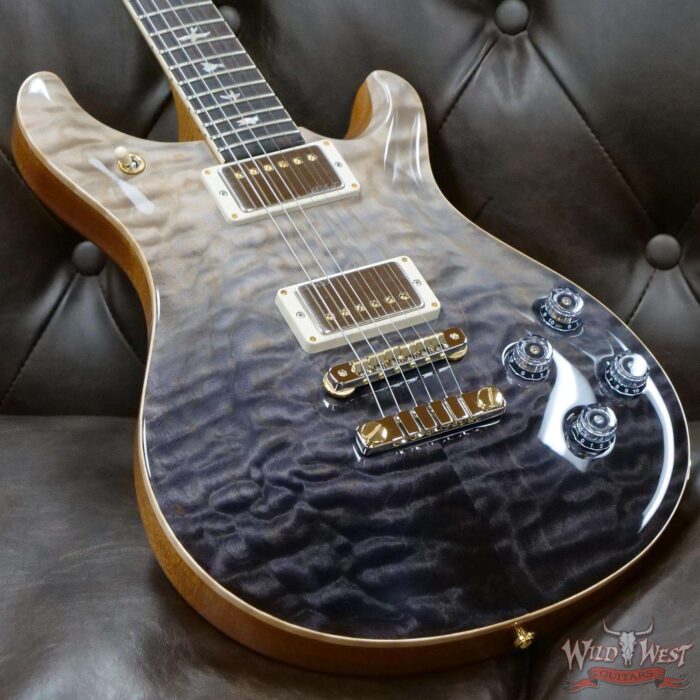 Paul Reed Smith PRS Wood Library Quilt 10 Top McCarty 594 Cocobolo Fingerboard Grey Black Fade - Image 8