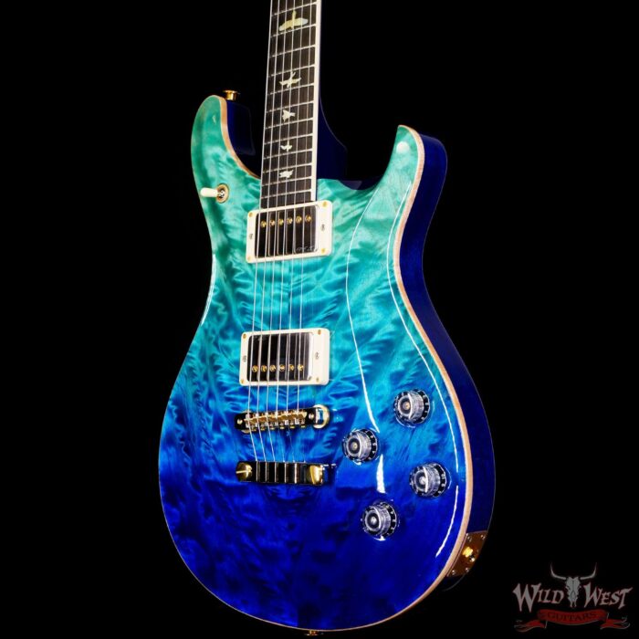 Paul Reed Smith PRS Wood Library 10 Top McCarty 594 Quilted Maple Top Brazilian Rosewood Board Blue Fade - Image 2
