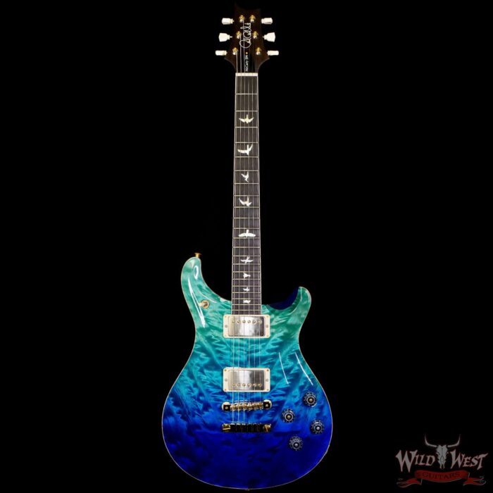 Paul Reed Smith PRS Wood Library 10 Top McCarty 594 Quilted Maple Top Brazilian Rosewood Board Blue Fade - Image 3