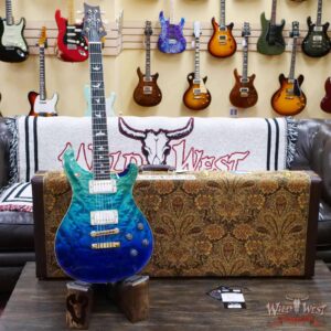 Paul Reed Smith PRS Wood Library 10 Top McCarty 594 Quilted Maple Top Brazilian Rosewood Board Blue Fade - Image 6