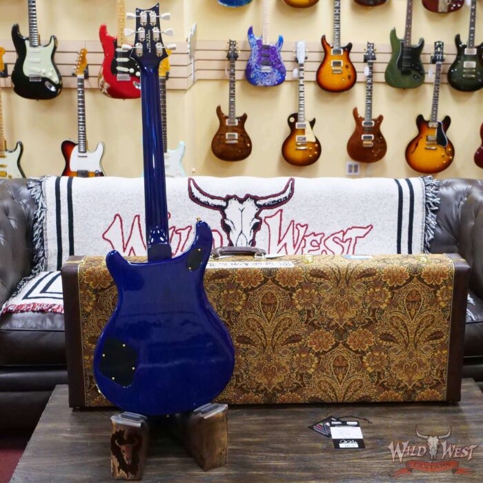 Paul Reed Smith PRS Wood Library 10 Top McCarty 594 Quilted Maple Top Brazilian Rosewood Board Blue Fade - Image 9