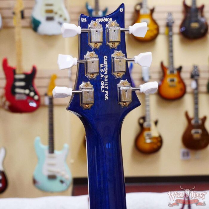Paul Reed Smith PRS Wood Library 10 Top McCarty 594 Quilted Maple Top Brazilian Rosewood Board Blue Fade - Image 10