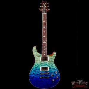 Paul Reed Smith PRS Wood Library Quilt 10 Top McCarty 594 Cocobolo Fingerboard Blue Fade - Image 3
