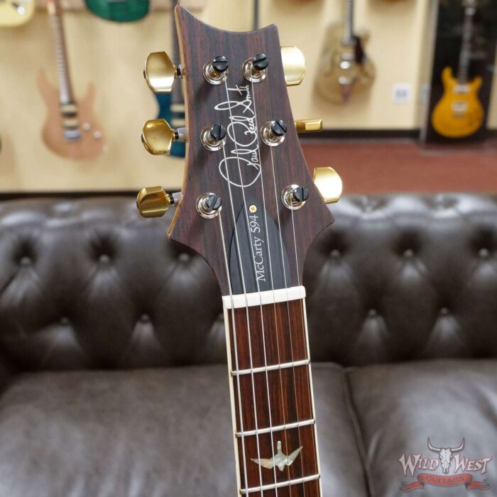 Paul Reed Smith PRS Wood Library Quilt 10 Top McCarty 594 Cocobolo Fingerboard Blue Fade - Image 7