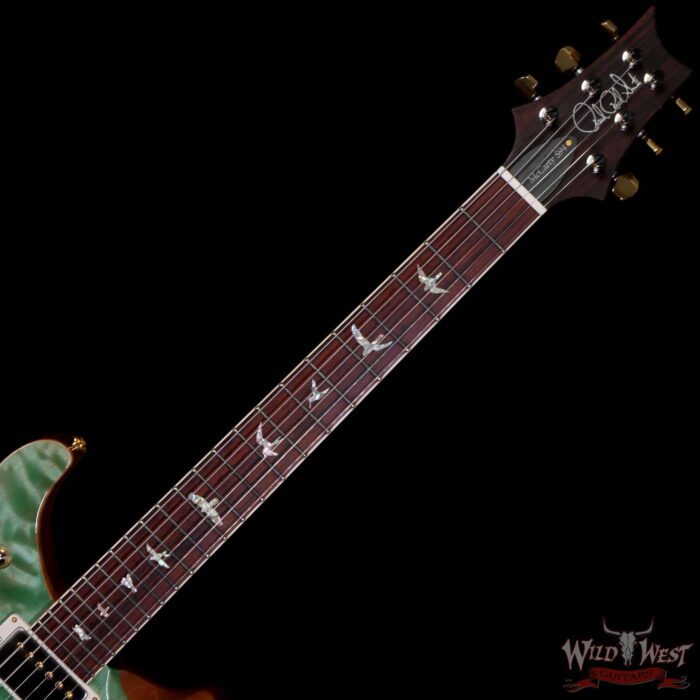 Paul Reed Smith PRS Wood Library Quilt 10 Top McCarty 594 Cocobolo Fingerboard Blue Fade - Image 4