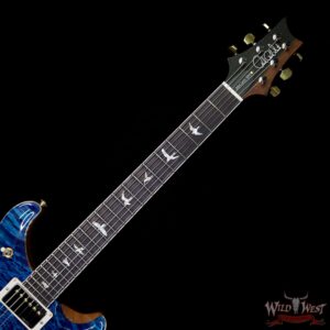 PRS Wood Library 10 Top Quilt Top McCarty 594 Flame Maple Neck Brazilian Rosewood Board Aquamarine - Image 8