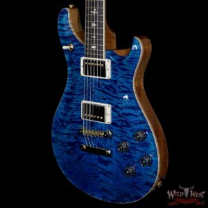 PRS Wood Library 10 Top Quilt Top McCarty 594 Flame Maple Neck Brazilian Rosewood Board Aquamarine - Image 2