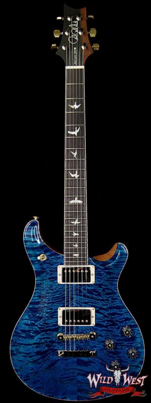 PRS Wood Library 10 Top Quilt Top McCarty 594 Flame Maple Neck Brazilian Rosewood Board Aquamarine