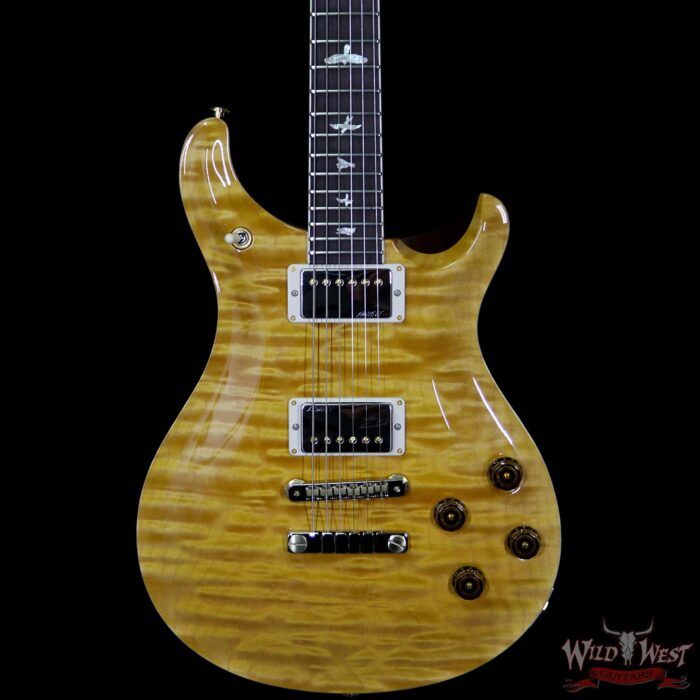 PRS Wood Library 10 Top McCarty 594 1-Piece Quilt Top Flame Neck Brazilian Rosewood Board Honey - Image 3