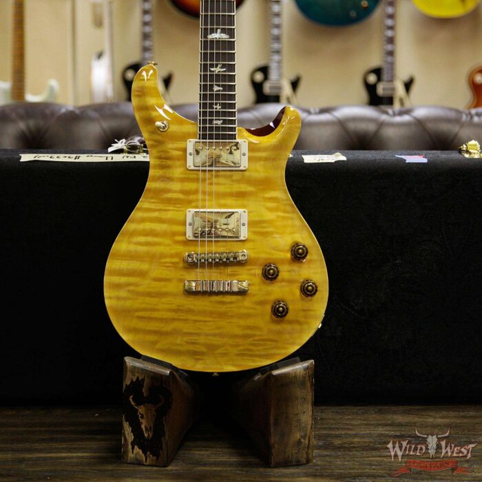 PRS Wood Library 10 Top McCarty 594 1-Piece Quilt Top Flame Neck Brazilian Rosewood Board Honey - Image 12
