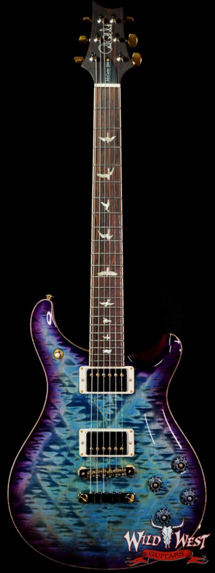 Paul Reed Smith PRS Wood Library Quilt 10 Top McCarty 594 Cocobolo Board Aquableux Purple Burst