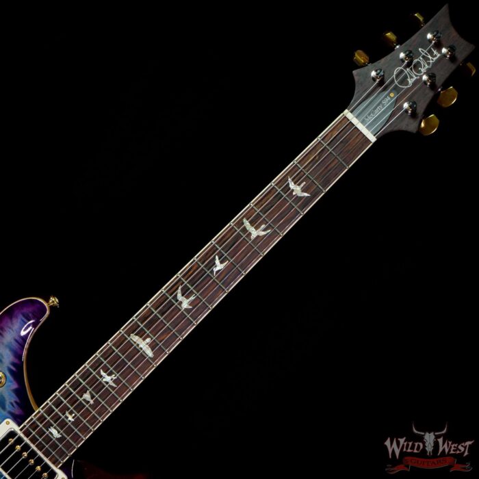 Paul Reed Smith PRS Wood Library Quilt 10 Top McCarty 594 Cocobolo Board Aquableux Purple Burst - Image 4