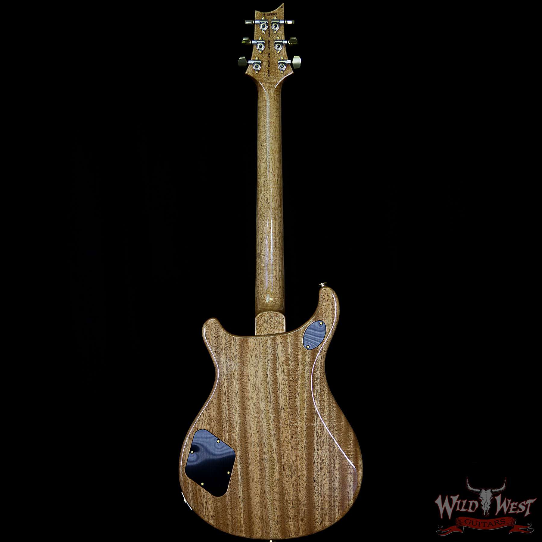 prs-wl-q10-mc594-fadedbluejean-255764-bb__wwg.jpg PRS Wood Library Quilt Maple 10 Top McCarty 594 Flame Mahogany Neck Brazilian Rosewood Board Faded Blue Jean - Image 6
