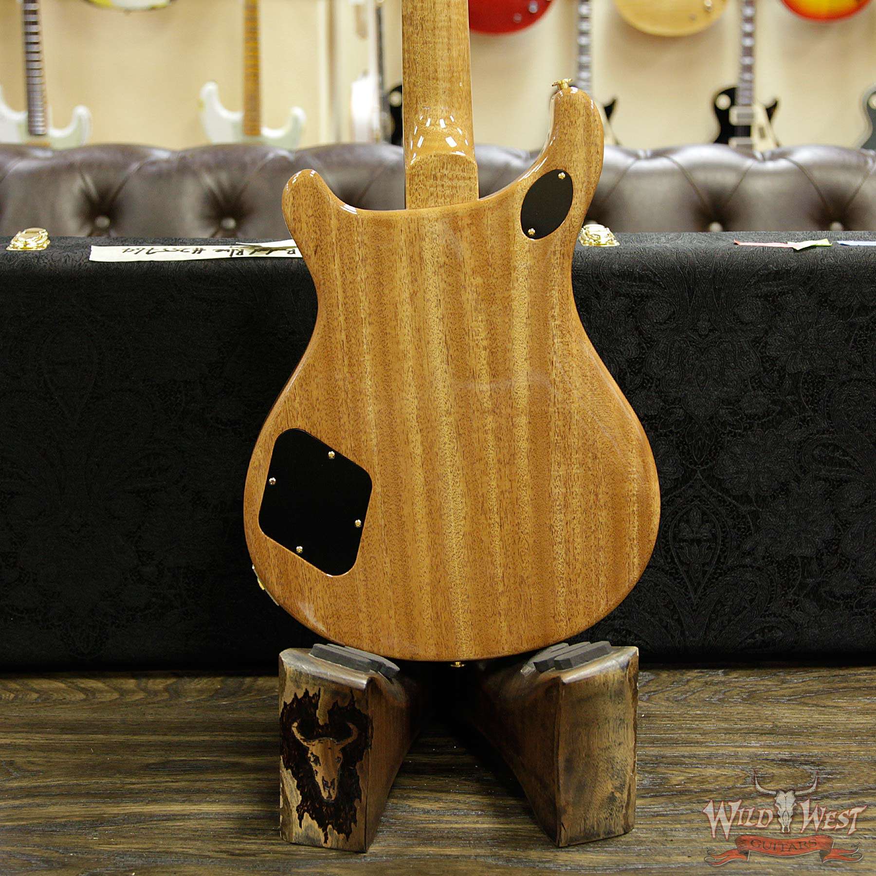 prs-wl-q10-mc594-fadedbluejean-255764-d3__wwg.jpg PRS Wood Library Quilt Maple 10 Top McCarty 594 Flame Mahogany Neck Brazilian Rosewood Board Faded Blue Jean - Image 14