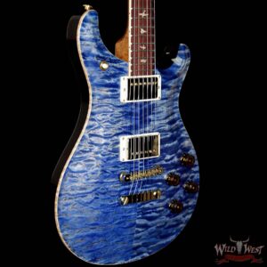 PRS Wood Library 10 Top Quilt Maple Top McCarty 594 Flame Maple Neck Cocobolo Board Faded Blue Jean - Image 4