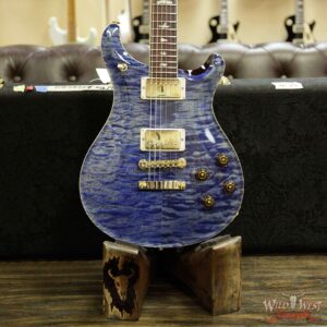 PRS Wood Library 10 Top Quilt Maple Top McCarty 594 Flame Maple Neck Cocobolo Board Faded Blue Jean - Image 10