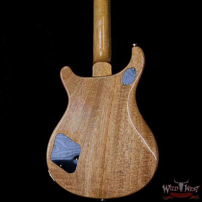 PRS Wood Library 10 Top Quilt Maple Top McCarty 594 Flame Mahogany Neck Cocobolo Board Slate Blue - Image 6