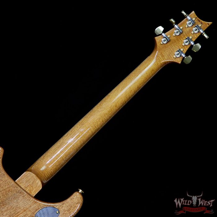 PRS Wood Library 10 Top Quilt Maple Top McCarty 594 Flame Mahogany Neck Cocobolo Board Slate Blue - Image 11