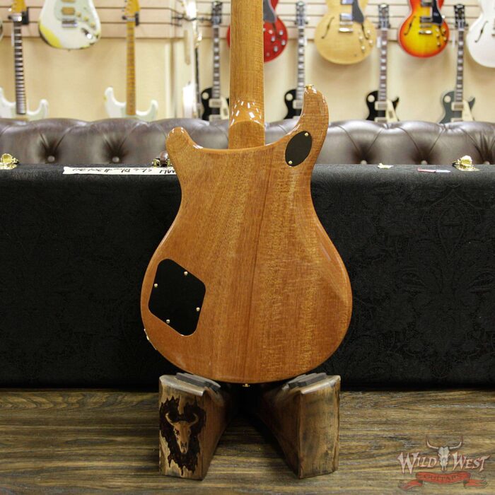 PRS Wood Library 10 Top Quilt Maple Top McCarty 594 Flame Mahogany Neck Cocobolo Board Slate Blue - Image 13