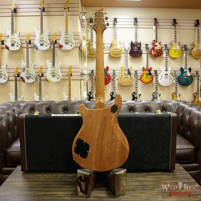 PRS Wood Library 10 Top Quilt Maple Top McCarty 594 Flame Mahogany Neck Cocobolo Board Slate Blue - Image 14