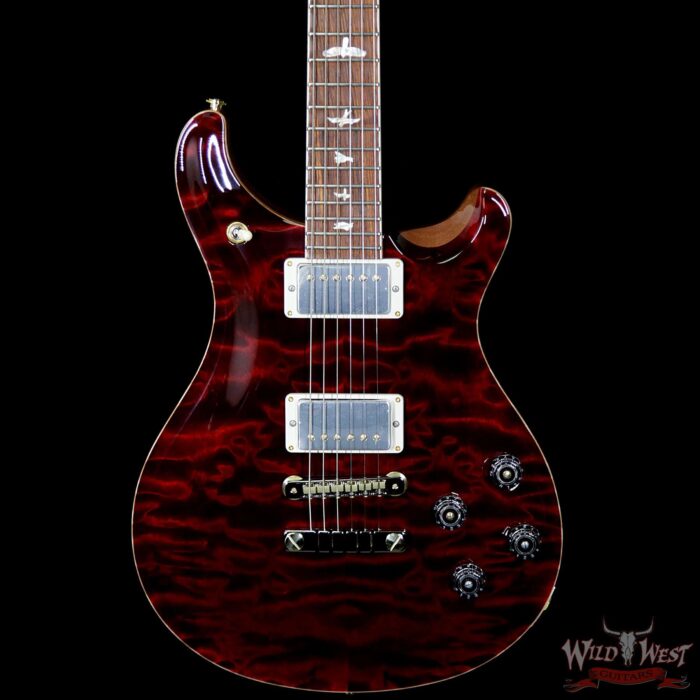 PRS Wood Library 10 Top Quilt Maple Top McCarty 594 Flame Maple Neck Cocobolo Board Red Tiger - Image 3