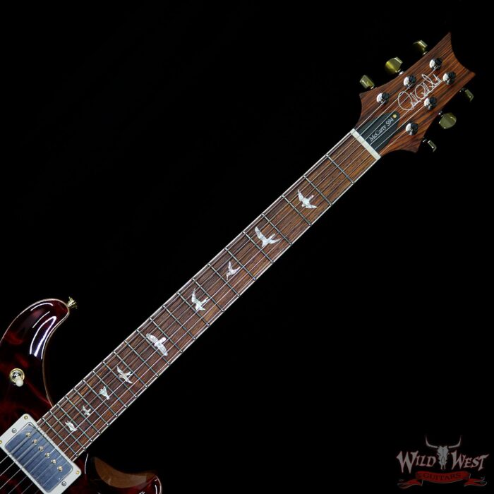 PRS Wood Library 10 Top Quilt Maple Top McCarty 594 Flame Maple Neck Cocobolo Board Red Tiger - Image 8