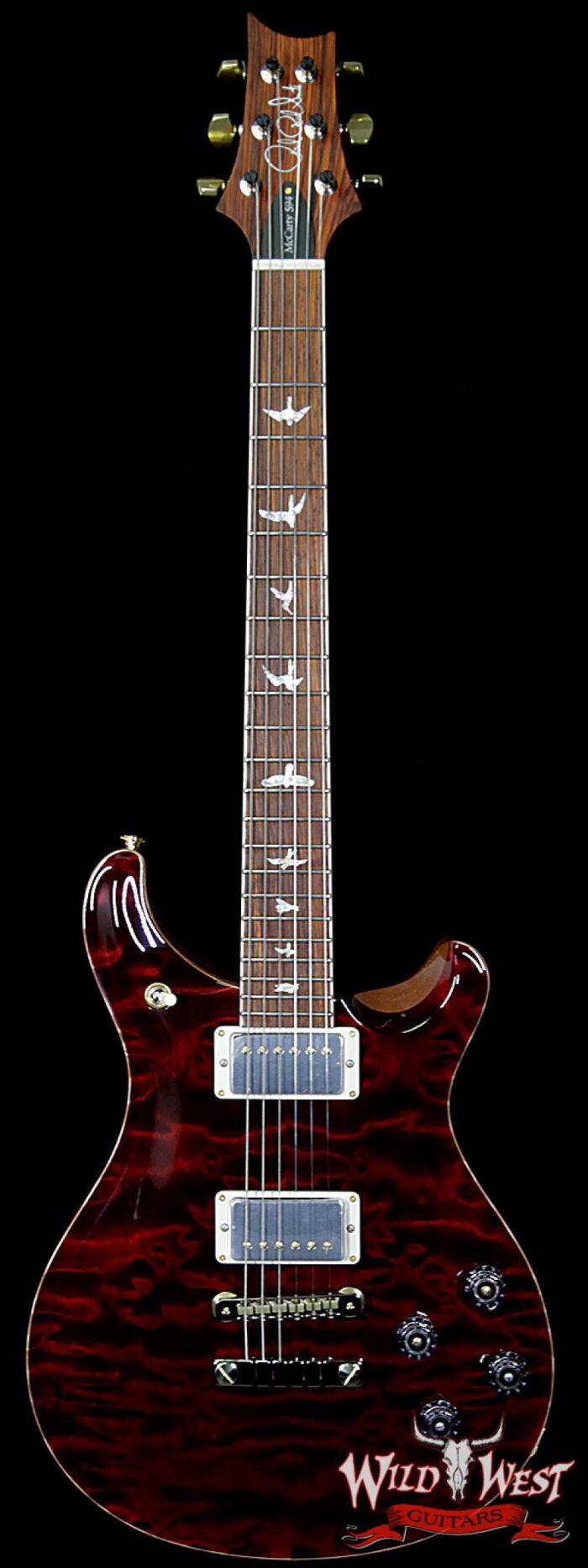 PRS Wood Library 10 Top Quilt Maple Top McCarty 594 Flame Maple Neck Cocobolo Board Red Tiger - Image 1