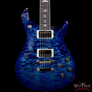PRS Wood Library 10 Top Quilt Top McCarty 594 Flame Maple Neck Brazilian Rosewood Board River Blue - Image 3