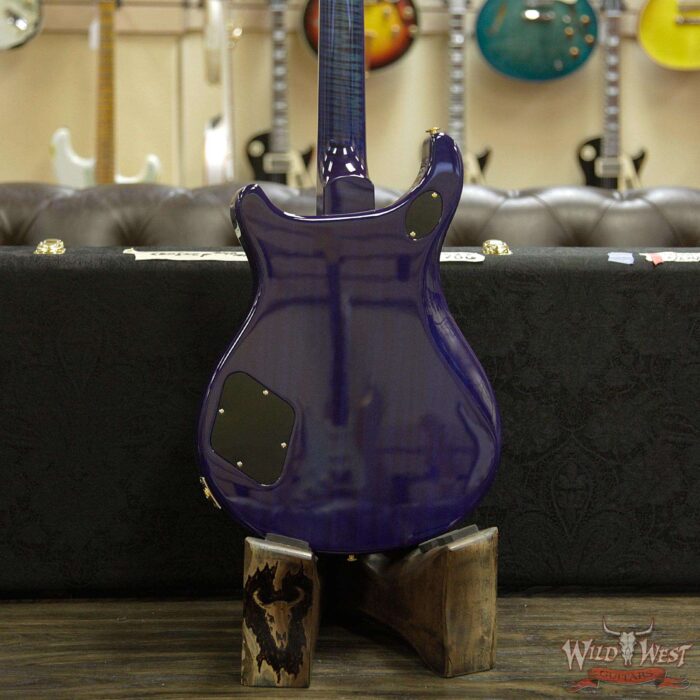 PRS Wood Library 10 Top Quilt Top McCarty 594 Flame Maple Neck Brazilian Rosewood Board River Blue - Image 15
