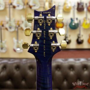 PRS Wood Library 10 Top Quilt Top McCarty 594 Flame Maple Neck Brazilian Rosewood Board River Blue - Image 10