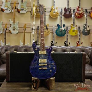PRS Wood Library 10 Top 1-Piece Quilt Top McCarty 594 Flame Maple Neck Cocobolo Board River Blue - Image 12