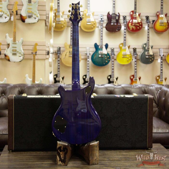 PRS Wood Library 10 Top 1-Piece Quilt Top McCarty 594 Flame Maple Neck Cocobolo Board River Blue - Image 14